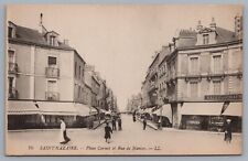 Saint Nazaire - Place Carnot et Rue de Nantes Street View Postcard picture