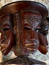 Hand-carved African tribal art planter/bowl picture