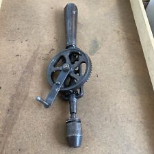 Hand Drill Metal Handle Old Vintage  picture