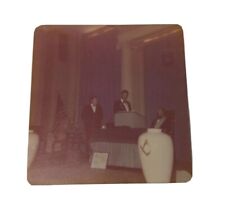 Vintage 70s Found Photo Snapshot Art Masons Masonic Ceremony? Tuxedo Sash Bowtie picture