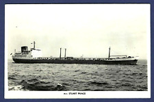 MV STUART PRINCE Oil Tanker of Prince Line London BW RPPC picture