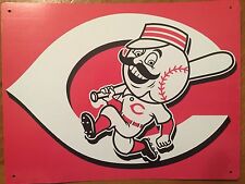 Tin Sign Vintage Cincinnati Reds MLB picture