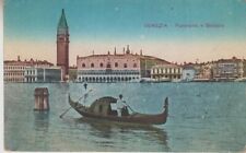 Italy. Venice. Panorama from S. Giorgio. Gondola. 1960s. GIP. Vintage  picture