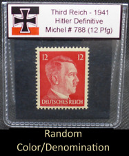 Adolf Hitler 1941 WW2 Reichspfennig Stamp Third Reich Nazi Germany MNH Pfennig picture