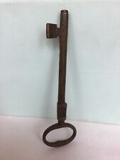 Large Antique circa 1800’s Iron Skeleton Key 1.75” X 5.3/8” Long picture