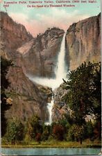 Vintage Postcard Yosemite Falls Yosemite Valley National Park California 2630 ft picture