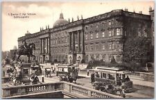 VINTAGE POSTCARD THE ROYAL CASTLE (PALACE) AND SQUARE IN BERLIN GERMANY c. 1910s picture