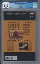 MIGHTY CAPTAIN MARVEL 1 CGC 9.6 NM+ WP HIP HOP VARIANT Kanye West Life of Pablo picture