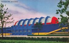 Postcard Chicago's 1933 International Exposition Transport Bldg picture