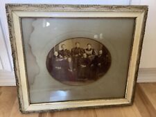 Antique Picture Frame with Family Photograph Victorian Era Bavaria Portrait picture