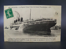 Early 1900s Le Havre Transatlantique French Steamship Liner Postcard #243 picture