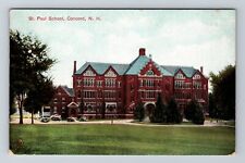 Concord NH-New Hampshire, St Paul School, Exterior, Vintage Postcard picture