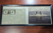 USS David R. Ray DD-971 Marine Photos Map Signed Auto RARE Military Coast Guard picture