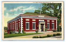 1949 United States Post Office Street View Middlebury Vermont Vintage Postcard picture