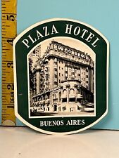 Vintage Plaza Hotel Buenos Aires Luggage /decal picture
