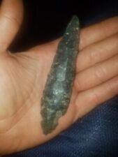 Indian artifacts turkey tail arrowhead maybe adena or Fulton. southern ohio picture