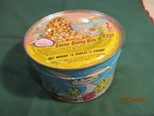 1966 CANDY TIN MRS LELAND EASTER BUNNY BITS UN-OPENED picture