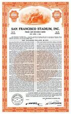 San Francisco Stadium, Inc. - $1,000 Specimen Bond - Sports Stocks & Bonds picture