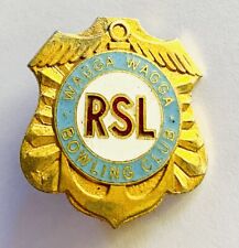 Wagga Wagga RSL Bowling Club Badge Pin Rare Vintage (L29) picture