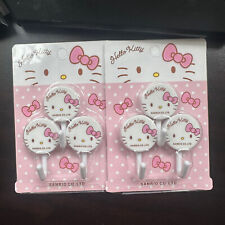 6pcs Cute Pink Bow Hello Kitty Hang Hooks For Coat Bag Towel Bath Kitchen Tool picture
