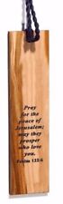 Bookmark-Pray For The Peace Of Jerusalem-Olivewood (#47121) picture