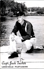 Captain Jack Tucker, Wisconsin RPPC (1950s) Lower Dells picture