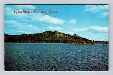 Lansing IA-Iowa, Panoramic View Mississippi River, Antique Vintage Postcard picture