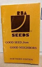 Vintage RBA Seeds Olivia Minnesota MN Pocket Notebook Sunflowers Corn Info  picture