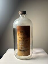 VTG W.D.Carpenter Co Inc White Liniment Medicine Clear Bottle Syracuse, NY picture