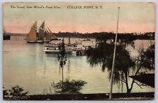 Postcard The Sound from Witzel's Point View, College Point NY 1910's U146 picture