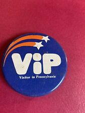 VIP “Visitor In Pennsylvania” Vintage Pin Button #3 picture