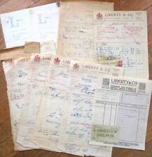 Liberty & Co., London 1950s Document Group of 15, Letterheads Luxury Clothing picture