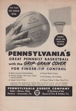 1954 Basketball Ball Pennsylvania Rubber Vintage NBA Print Ad 1950s picture