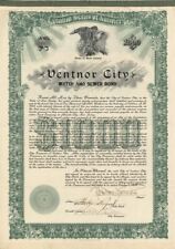 Ventnor City Water and Sewer Bond - $1,000 Bond - General Bonds picture