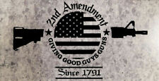 2nd Amendment Giving Good Guys Guns Since Rifle 1791 Decal Bumper Sticker picture