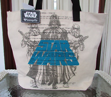 Star Wars Loungefly Darth Vader Stormtroopers Canvas Tote OG Heart Logo Bag NWT picture