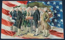 Washington's Inauguration as President Postcard - Tuck, Embossed picture