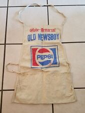 St. Louis Globe Democrat Old Newsboys Pepsi Apron Vintage Rare picture