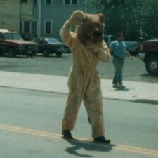 Vtg 90s Old Animal Costume Mascot Found Photo North Tonawanda NY Parade Snapshot picture