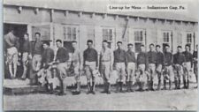 Postcard - Line-up for Mess - Indiantown Gap, Pennsylvania picture