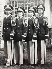 XC Photograph Cute Group Four Wearing Uniforms In A Row 1951 Young Women picture
