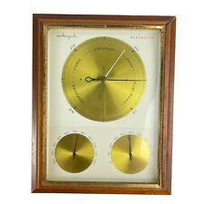 Vintage Airguide Barometer Thermometer Hygrometer Humidity Weather Station 1960s picture