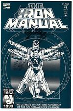 THE IRON MANUAL #1~MARVEL COMICS~SIGNED STAN LEE~ELIOT BROWN~BOB LAYTON~COA~1993 picture