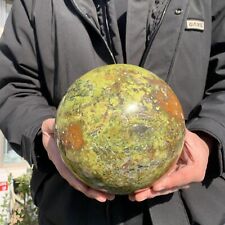13.2 lb Large Natural Green Opal Gorgeous Chakra Crystal Sphere Quartz Healing picture