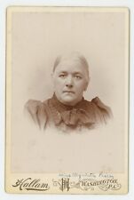 Antique c1880s ID'd Cabinet Card Older Woman Named Elizabeth Price Washington PA picture