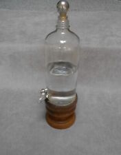 Vintage french glass & wood Alcohol ABSINTHE FOUNTAIN picture