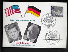 1963 John Kennedy European Visit Ich Bin Ein Berliner Trip German Postcard #15 picture