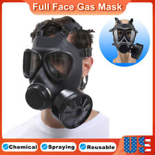 Chemical Full Face Gas Mask Soviet Military Army Respirator + 40mm Filter Box picture