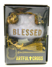 Demdaco  Blessed Artful Cross Stamd Up W/ Key Holder A Curated Collection picture