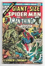 Giant-Size Spider-Man #5 Marvel Comics 1975 and & Man-Thing / The Lizard picture